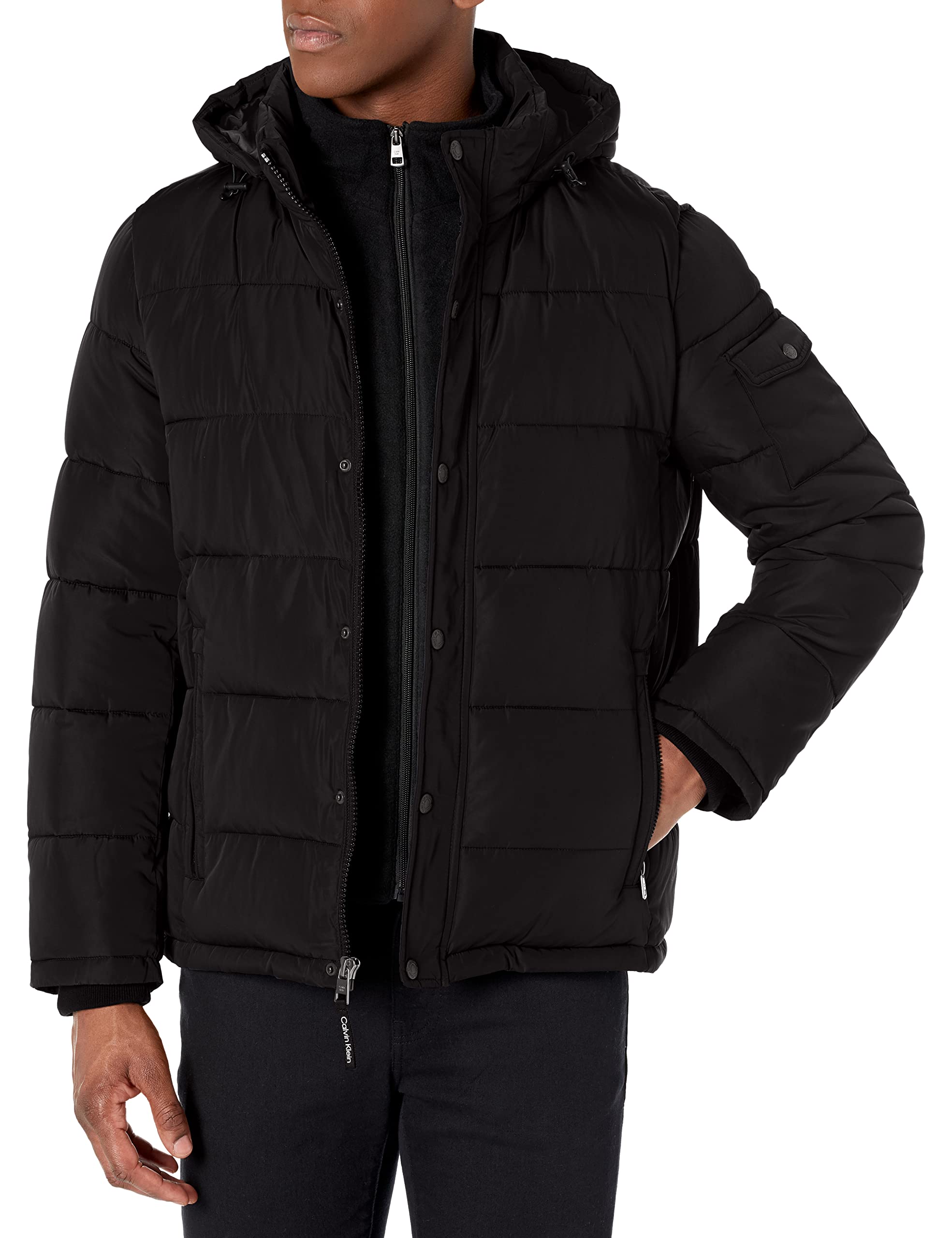 Calvin Klein Men's Snap Front Puffer Jacket